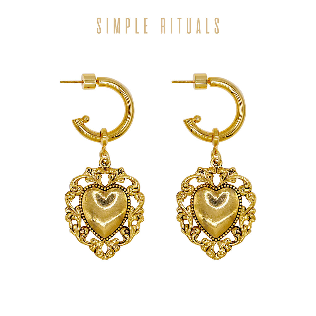 23FW [ Heart of Napoli ] Royal Holiday earrings