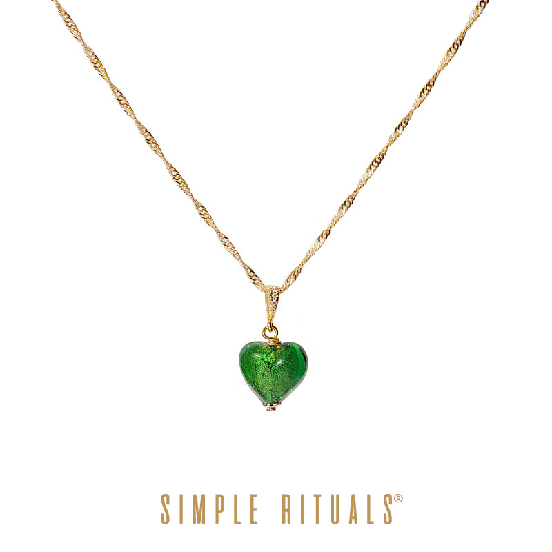 [ Hearts of Venice ] handmade glass necklace