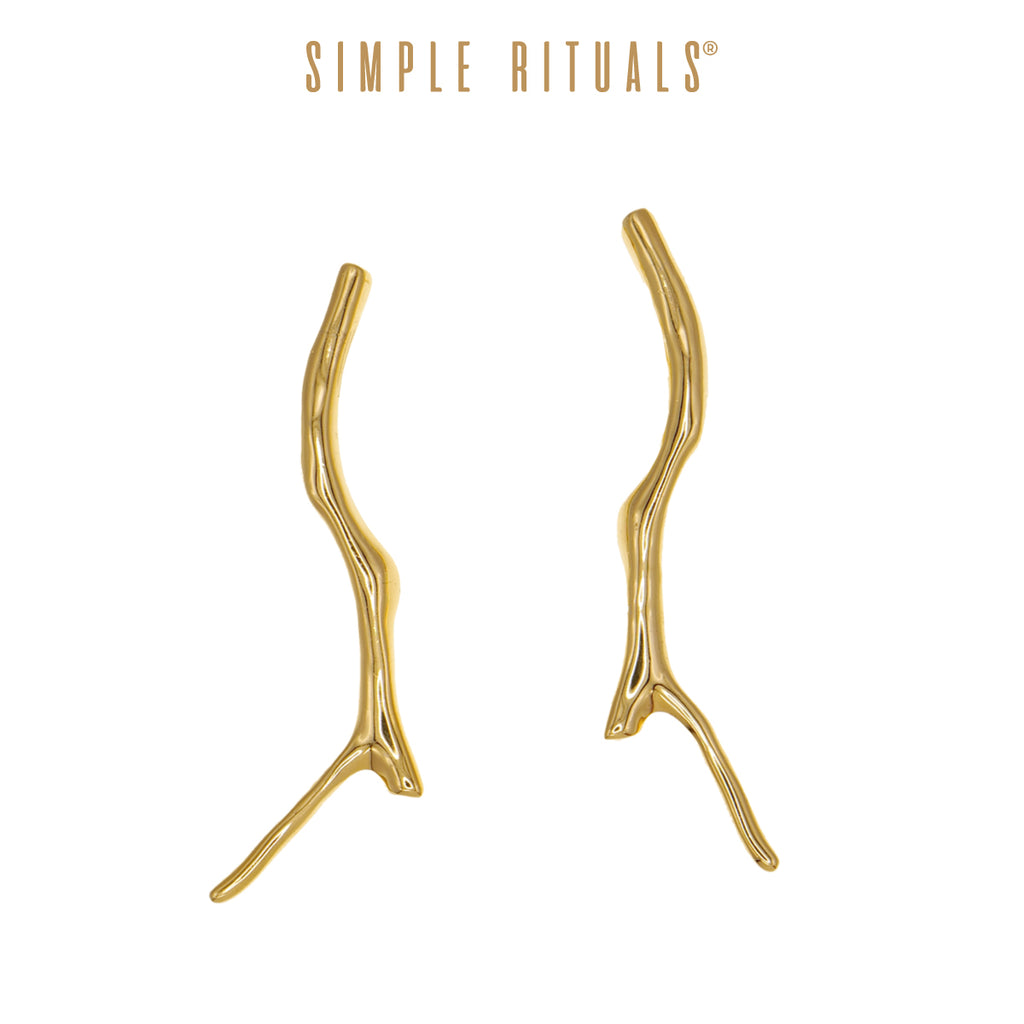 24FW [ the Charms of Natural ] Branches of Elegance earrings