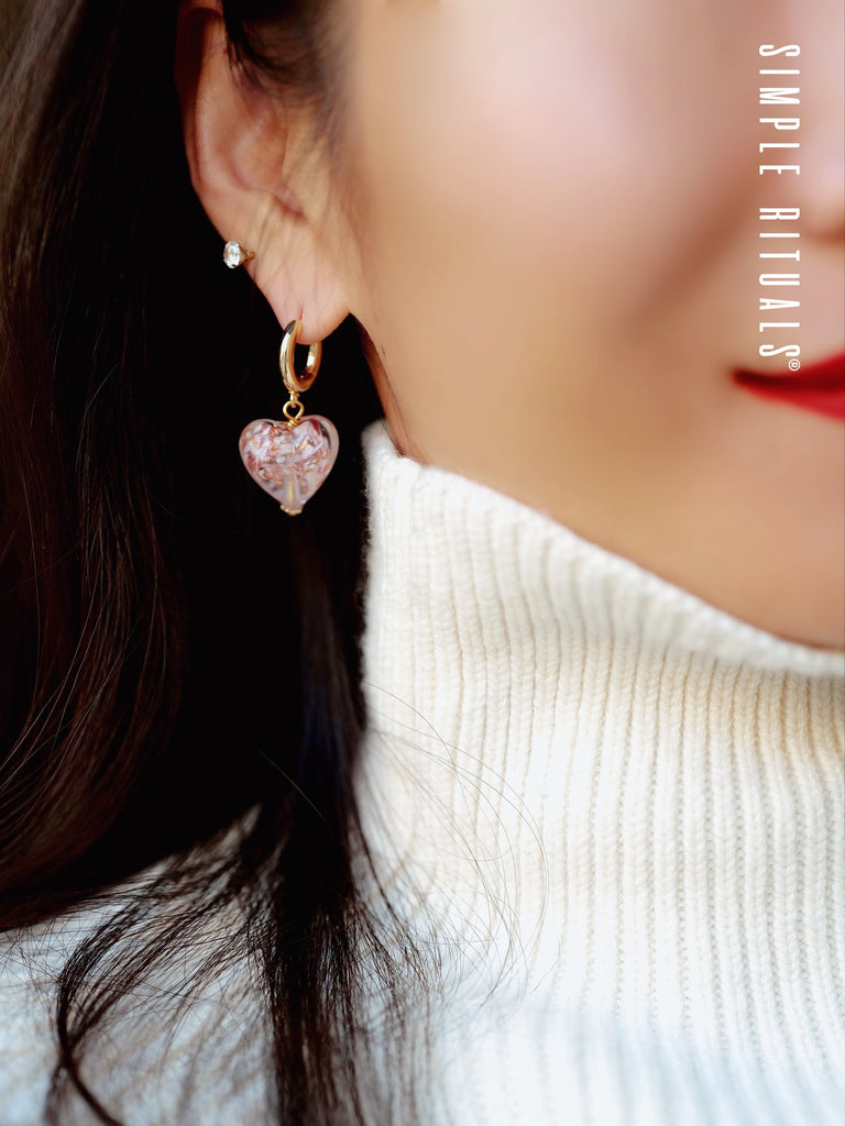 [ Heart of Venice ]  Girl's heart earrings
