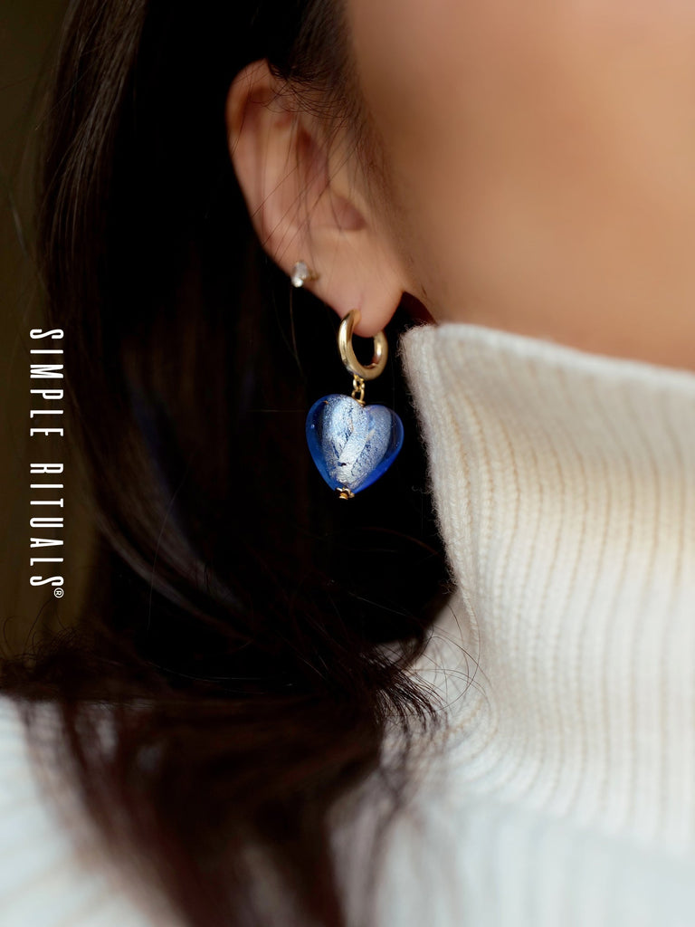 [ Heart of Venice ]  Girl's heart earrings