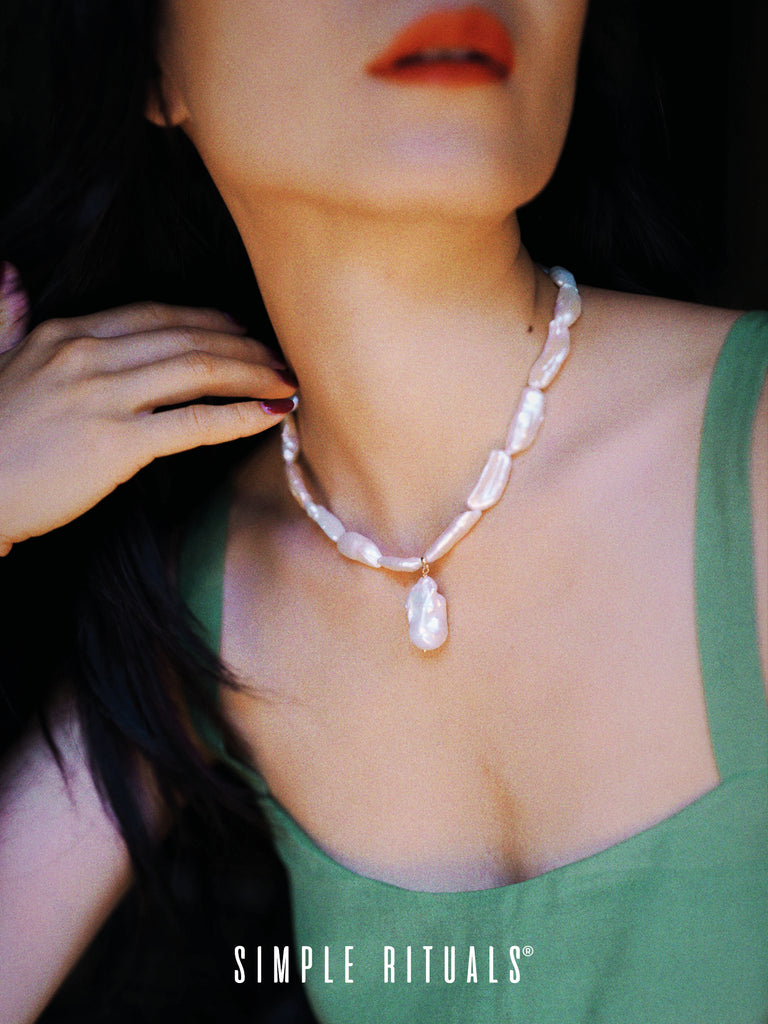 [ Margarita ] Baroque Pearl Necklace