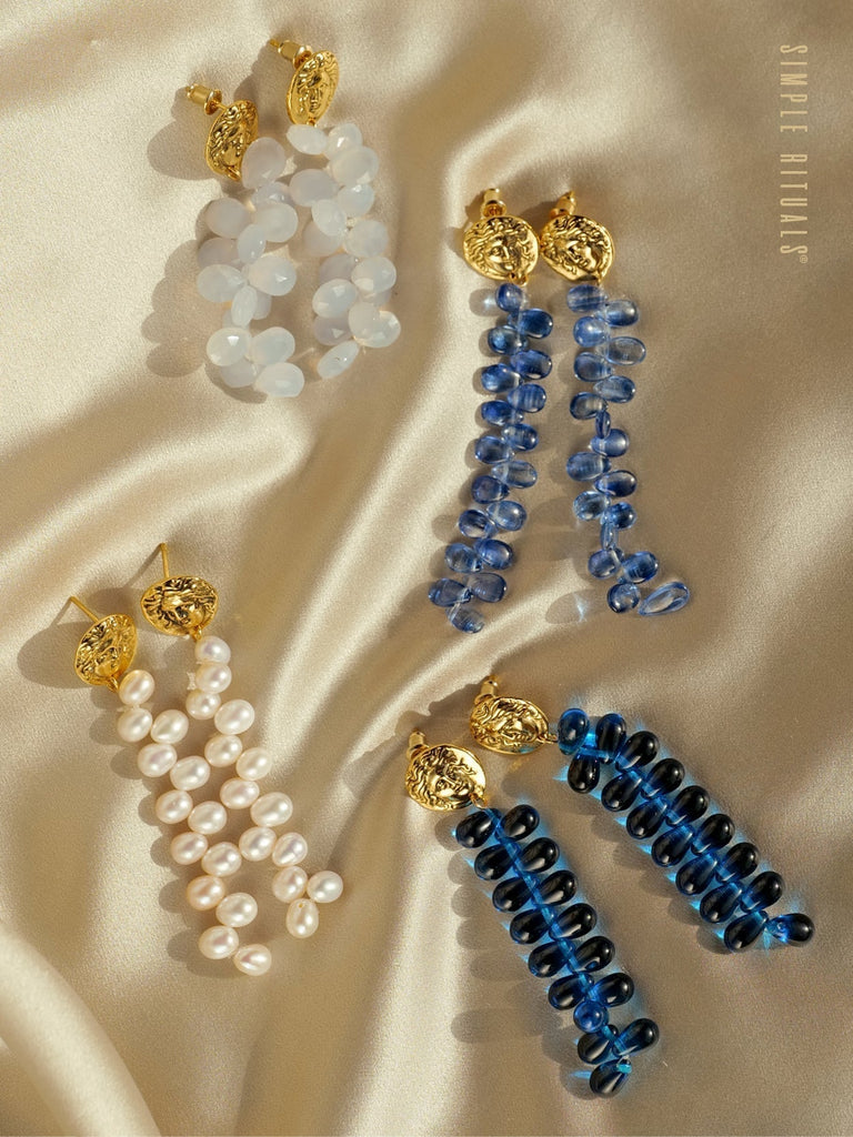 [Ramo di Elaia] Pearls Goddess earrings