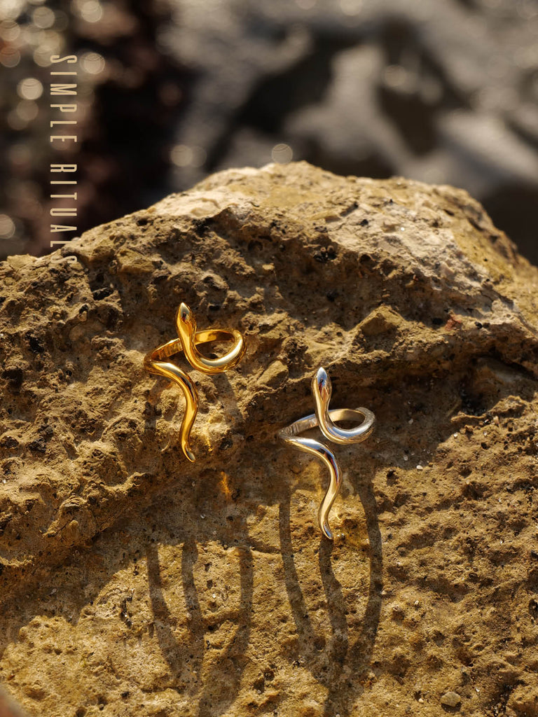 [ Canto Mediterraneo ] #B Snake Ring /Anello a serpente
