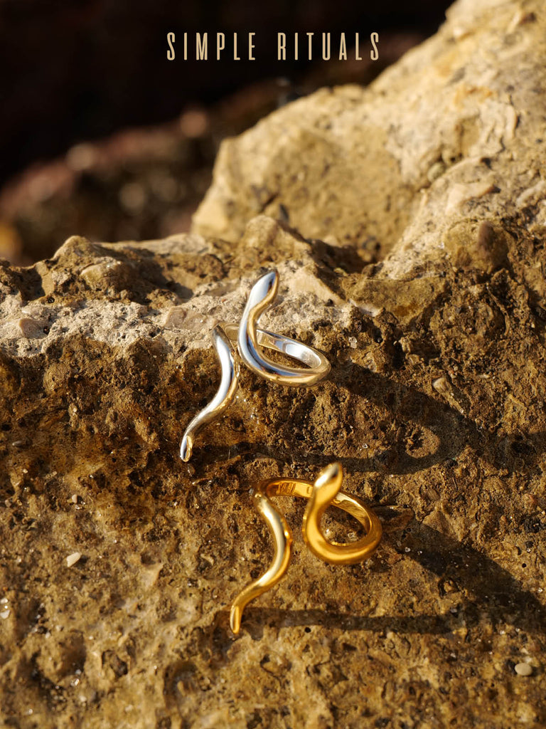 [ Canto Mediterraneo ] #A Silver Snake Ring /Anello argento a serpente